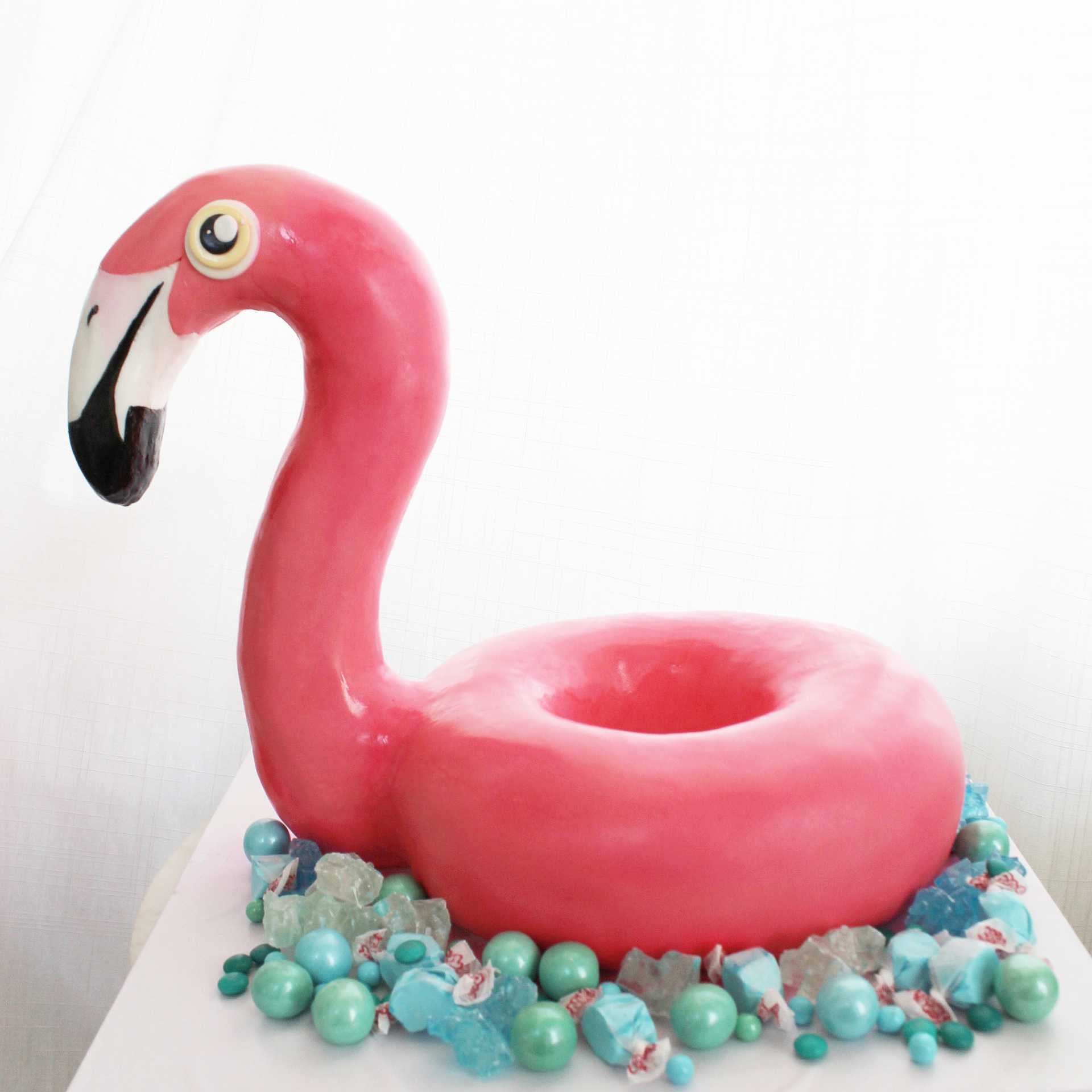 Flamingo Floatie Cake