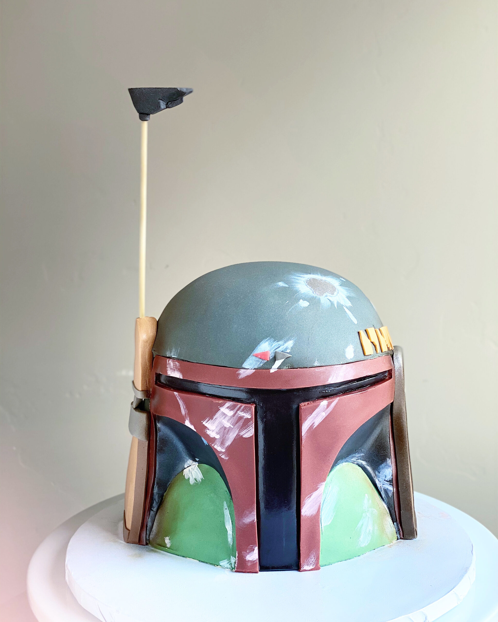 Boba Fett Helmet Cake