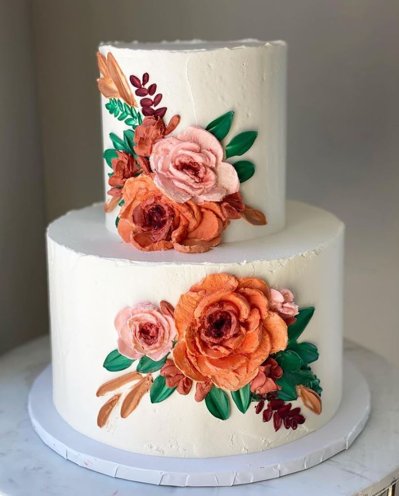 Flower Wed Cake